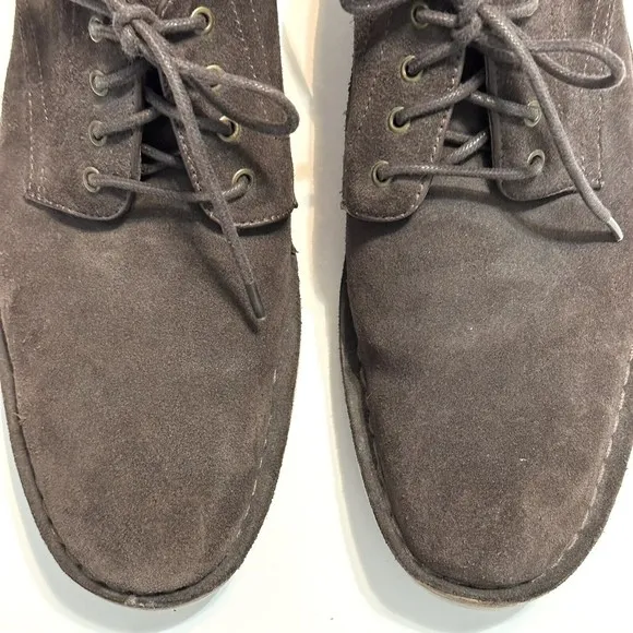 John Varvatos Shoes Mens Size 8 M Sid Eva Brown Suede Derby Comfort Commuter