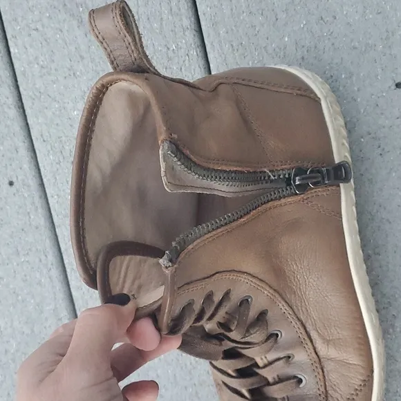 John Varvatos Star USA Leather High Top Sneakers