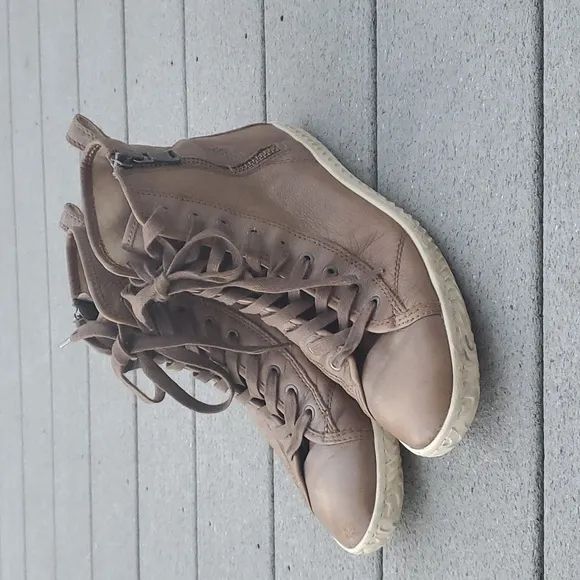 John Varvatos Star USA Leather High Top Sneakers