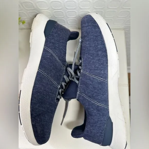 Johnnie O Sneakformance Shoes Men's 12M Blue White Comfort Athletic Surf Sneaker
