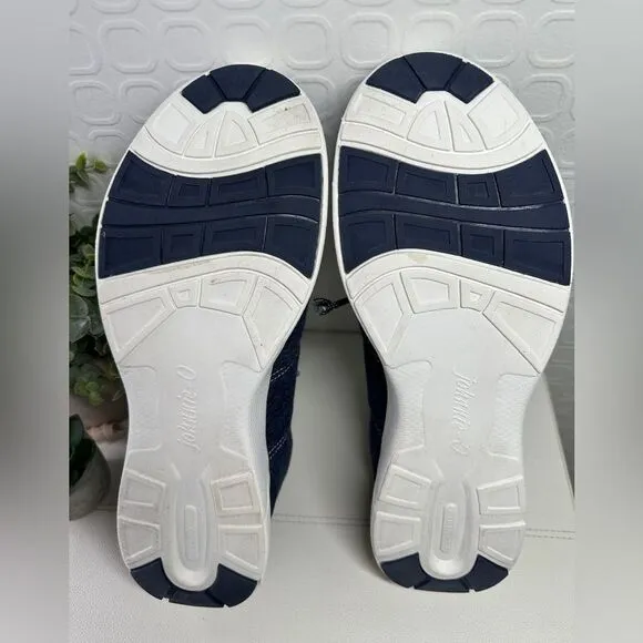 Johnnie O Sneakformance Shoes Men's 12M Blue White Comfort Athletic Surf Sneaker