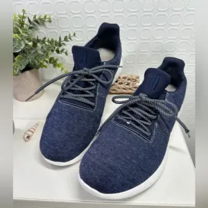 Johnnie O Sneakformance Shoes Men's 12M Blue White Comfort Athletic Surf Sneaker