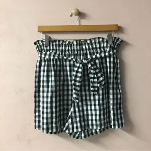 Joie Cleantha Black &amp; White Gingham High Waisted Shorts