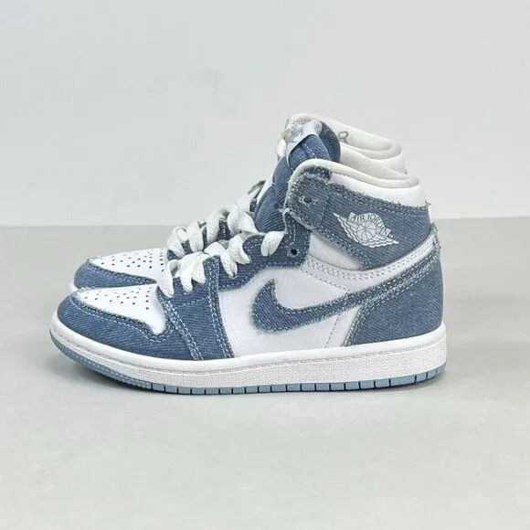 Jordan 1 High Denim Pre School Size 11.5c CU0449-104 Air Jordan High Retro Kid