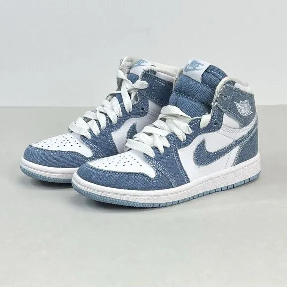 Jordan 1 High Denim Pre School Size 11.5c CU0449-104 Air Jordan High Retro Kid