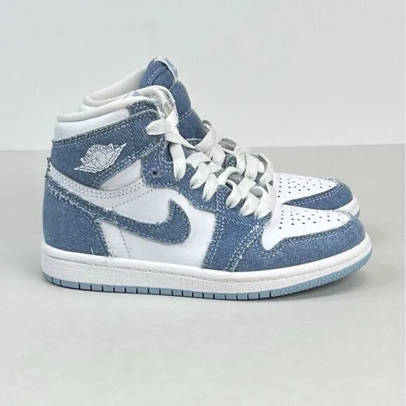 Jordan 1 High Denim Pre School Size 11.5c CU0449-104 Air Jordan High Retro Kid