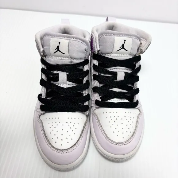 Jordan 1 Mid Barely Grape Little Kids Size 11c DQ8424-501 Air Jordan Kids