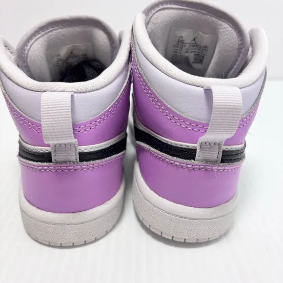 Jordan 1 Mid Barely Grape Little Kids Size 11c DQ8424-501 Air Jordan Kids