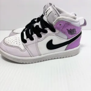 Jordan 1 Mid Barely Grape Little Kids Size 11c DQ8424-501 Air Jordan Kids
