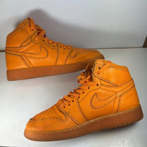 Jordan 1 Retro High Gatorade Orange Peel High-Top Sneakers Size 5.5Y