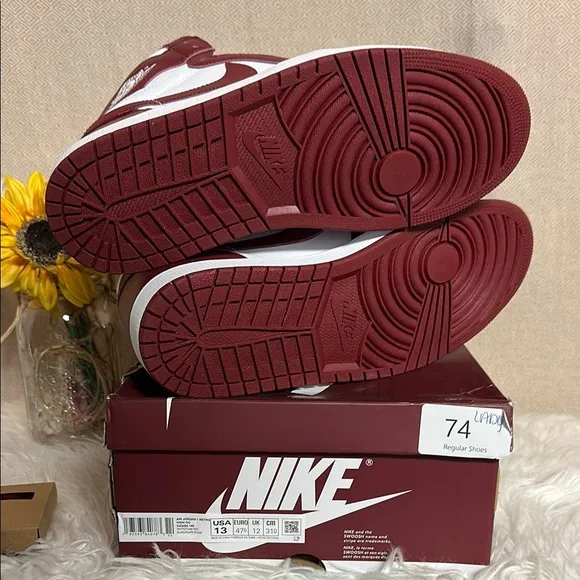 Jordan 1 Retro High OG Artisanal Team Red High-Top Sneakers