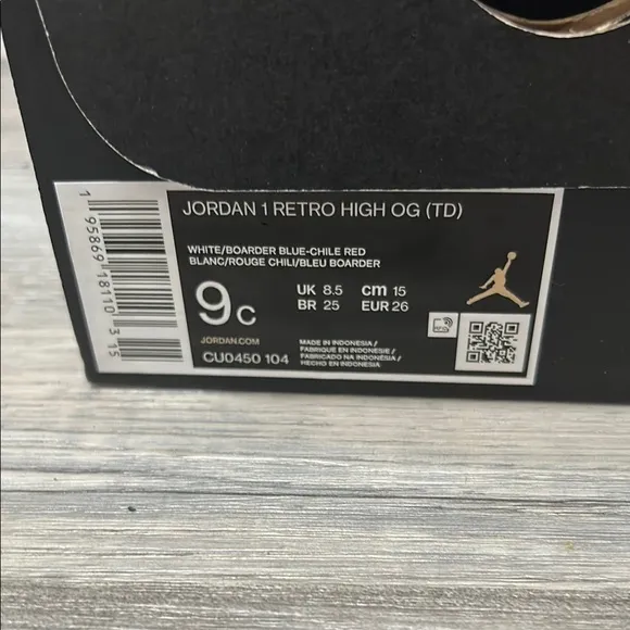 Jordan 1 Retro high og (TD)