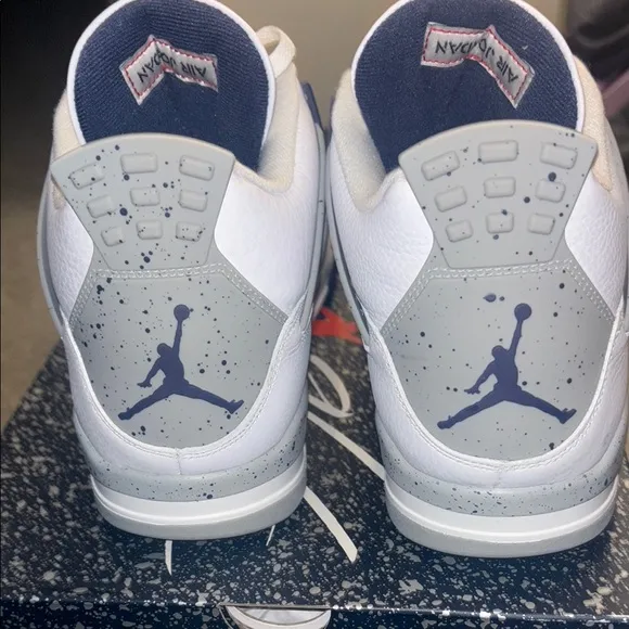 Jordan 4 Retro Cement Navy Sneakers sz 15