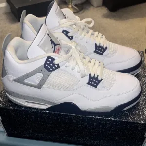 Jordan 4 Retro Cement Navy Sneakers sz 15