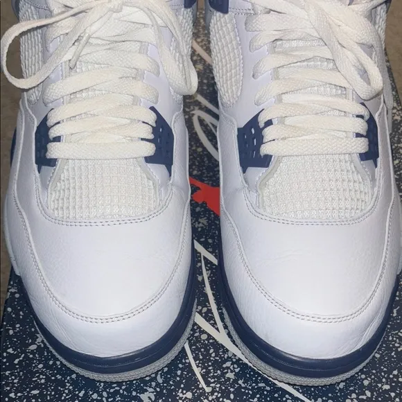 Jordan 4 Retro Cement Navy Sneakers sz 15