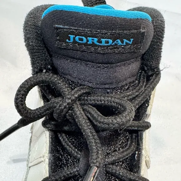 Jordan 9 Retro Toddler Shoes Summit White-Black-Dark Powder Blue Size 9C