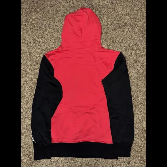 Jordan Big Kids (Boy’s) Vert Tape Fleece Pullover Red Hoodie