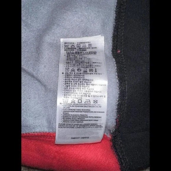 Jordan Big Kids (Boy’s) Vert Tape Fleece Pullover Red Hoodie