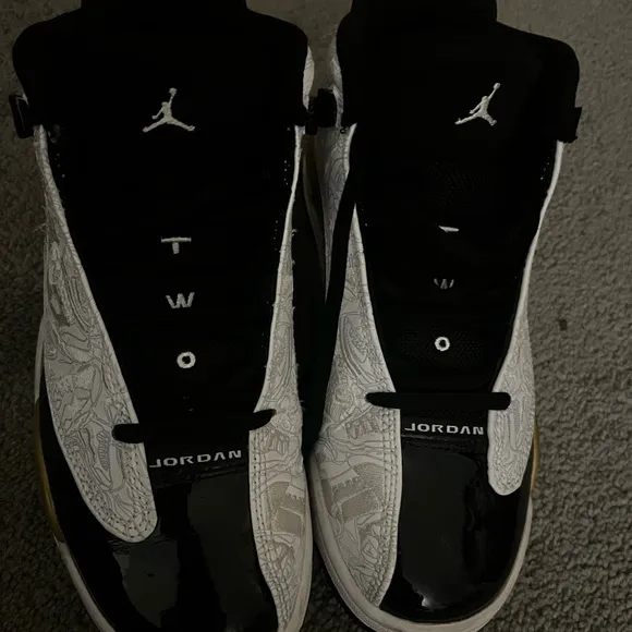 Jordan Black and White Men's Shoes