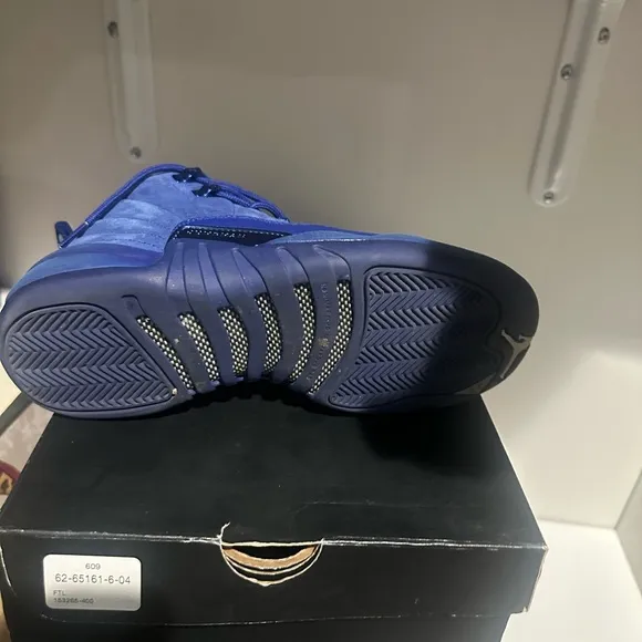 Jordan Blue Sneakers Premium Suede High-Top