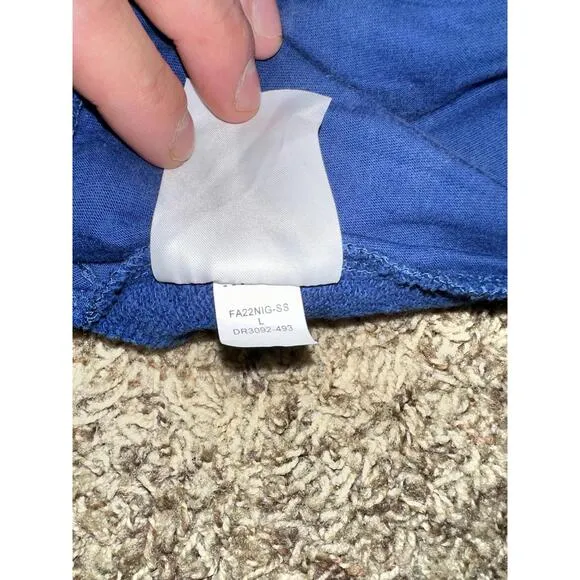 Jordan Essentials Washed Fleece Blue Shorts Sample