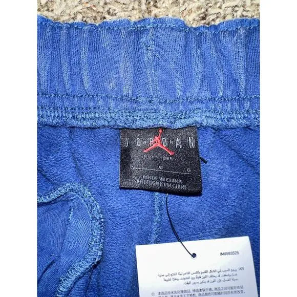 Jordan Essentials Washed Fleece Blue Shorts Sample