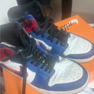 Jordan Kids Sneakers - Red, Blue, and White