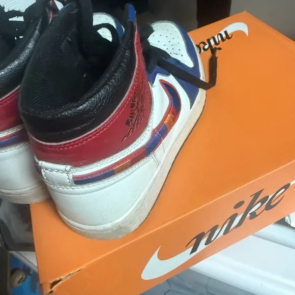 Jordan Kids Sneakers - Red, Blue, and White
