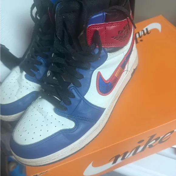 Jordan Kids Sneakers - Red, Blue, and White