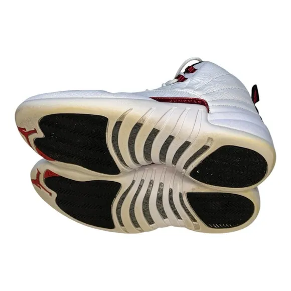 Jordan White and Red High-Top Sneakers EUC