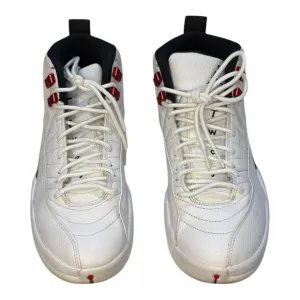 Jordan White and Red High-Top Sneakers EUC