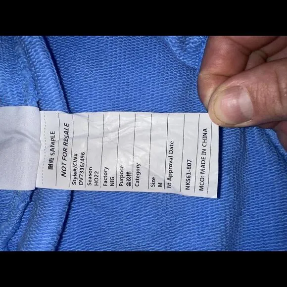 Jordan x Union MJ Cobalt Pulse/Coconut Milk Fleece Pants Sample