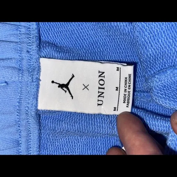 Jordan x Union MJ Cobalt Pulse/Coconut Milk Fleece Pants Sample