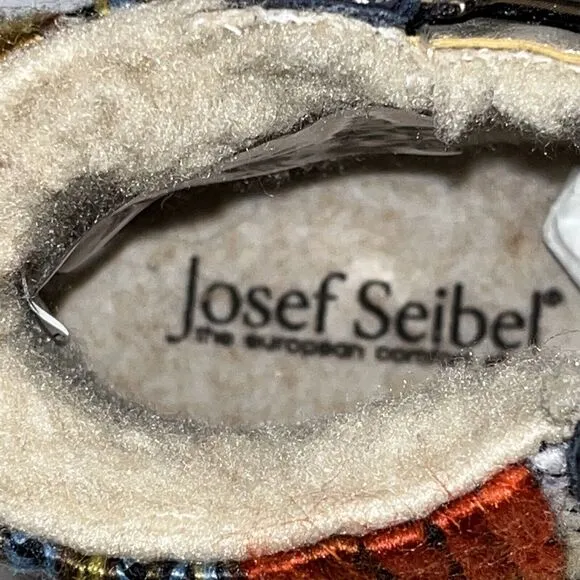 Josef Seibel NEW Maren Leather Fleece Navy Ankle Boots Womens Sz 7-7.5 EU 38