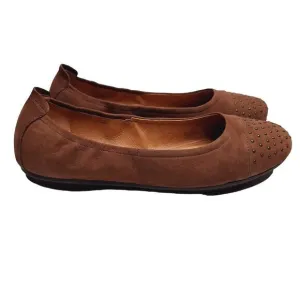 Josef Seibel Pippa 43 Ballet Flats EU 42 US 11 Suede Leather Studded Chestnut