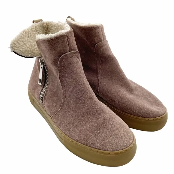 J/Slides Brown Shearling Waterproof Boots