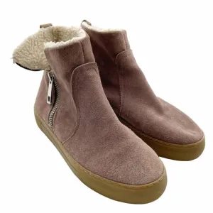J/Slides Brown Shearling Waterproof Boots