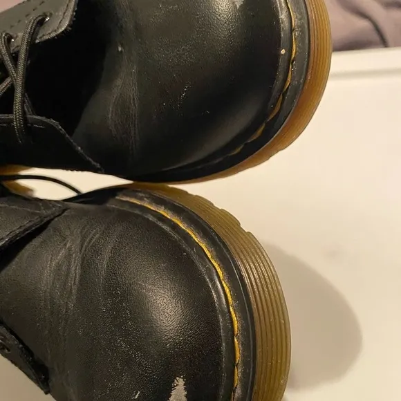 JUNIOR 1460 SOFTY T LEATHER LACE UP BOOTS Size 3