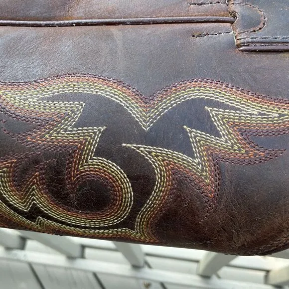 Justin 2551 Men's Stampede Western / Cowboy Boots with Round Toe Brown Size 10 D