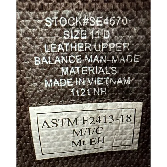 Justin Boots Mens US 11 D Steel Toe Met Guard Western Work Boots Brown S…