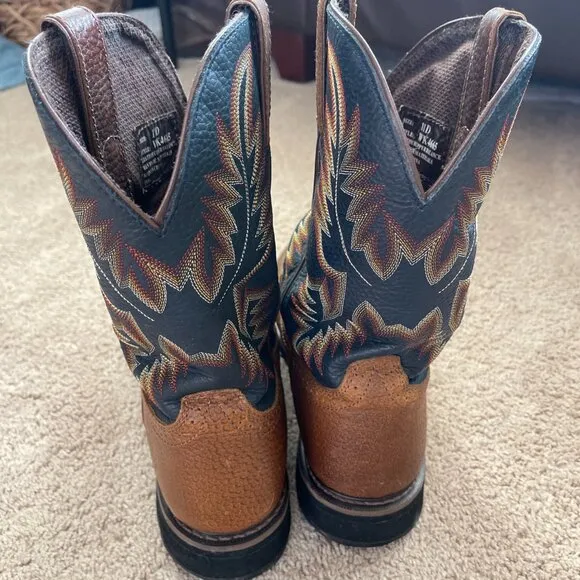 Justin Boots #WK4665 Stampede Collection Work Boot Leather Steel Toe Mens 10.5D