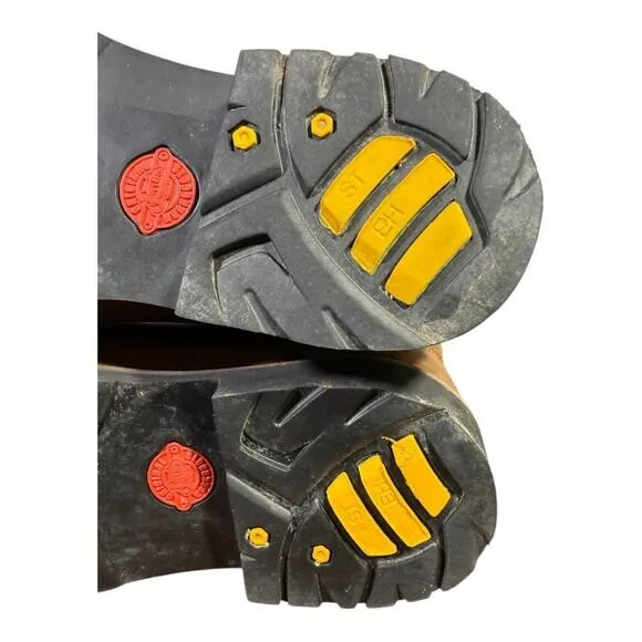 Justin Drywall Pull On Steel Toe Work Boot Waterproof Men size 11 D