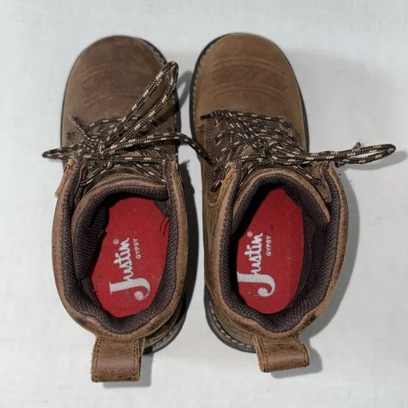 Justin Katerina 6” Steel Toe Waterproof Work Boots Woman’s Size 7.5