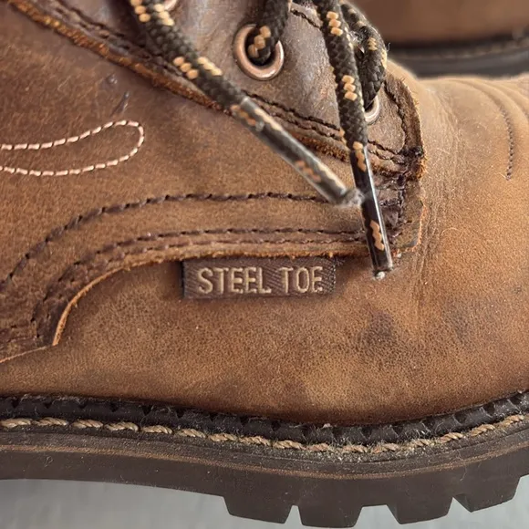 Justin Katerina 6” Steel Toe Waterproof Work Boots Woman’s Size 7.5