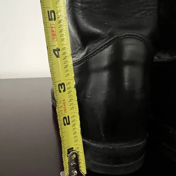 Justin Men’s Cowboy Boots  - Roper Round Toe 3133 - Black - Size 12B