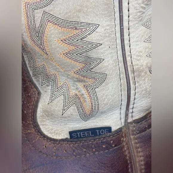 JUSTIN Superintendent‎ 11 inch Steel Toe Boot Western Cowboy Leather Work 11D