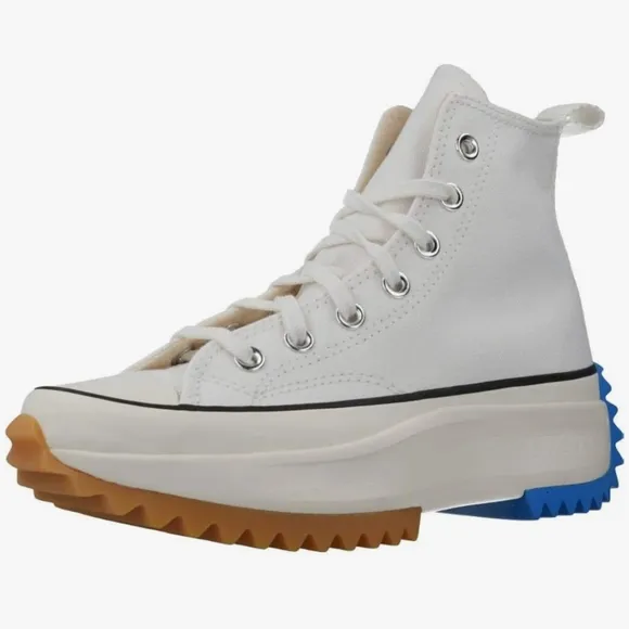 JW Anderson x Converse Run Star Hike Hi White Egret Platform Sneakers Size 8.5