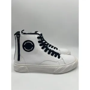 Karl Lagerfeld Men's Paris Sneakers High Top Heel Zip LF1S2108 Size 10M🛒