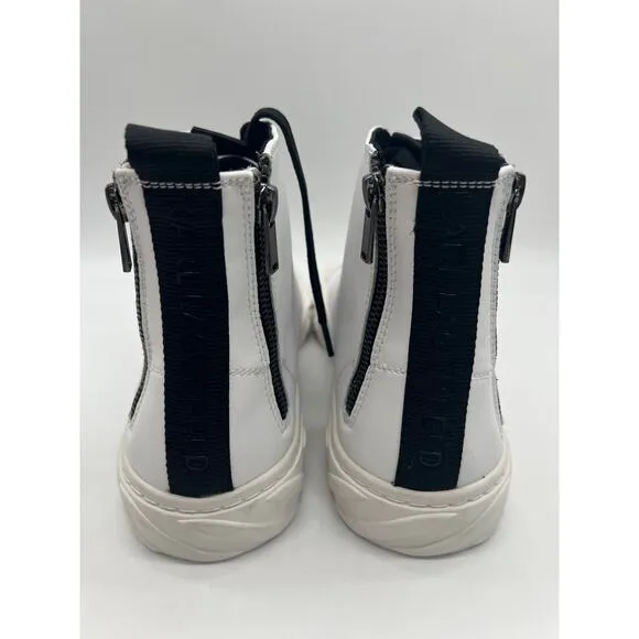 Karl Lagerfeld Men's Paris Sneakers High Top Heel Zip LF1S2108 Size 10M🛒