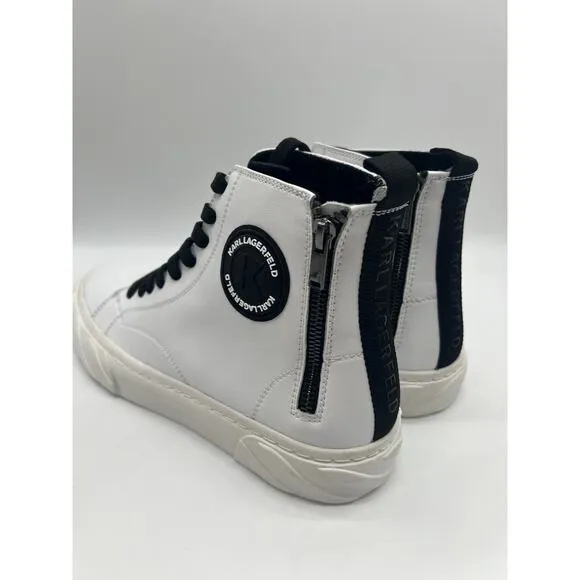 Karl Lagerfeld Men's Paris Sneakers High Top Heel Zip LF1S2108 Size 10M🛒